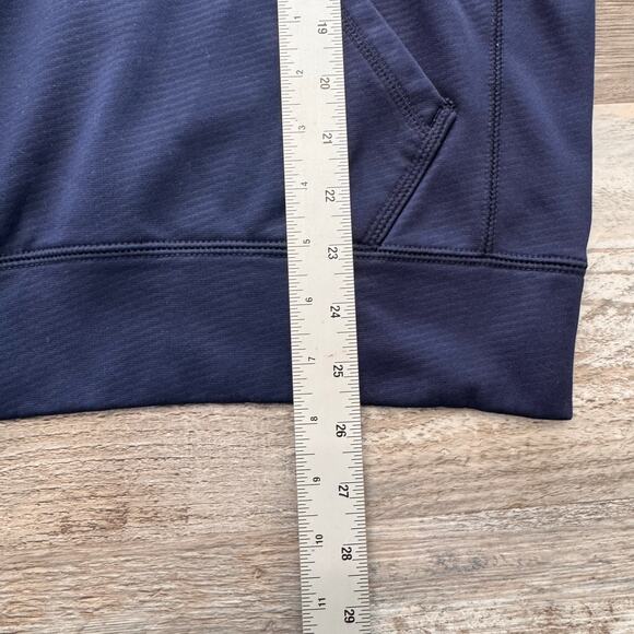 Nike Pittsburgh Pitt Panthers Blue Mens S Therma Fit Mini Swoosh Pullover Hoodie - Picture 9 of 9